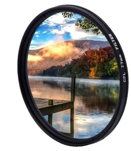 Filtre CPL polariseur Ultra-Fin, Filtre d'objectif de caméra polarisant 49mm 52mm 58mm 67mm 72mm 77mm (Size : 49mm, Color : CPL)