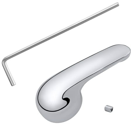Welvzen Einhandgriff, Türgriff Handgriff für H79, Duscharmaturhebel-Ersatz-Set für 1300/1400/13/14 Serie, mit SUS304-Schraube und verlängertem Schraubenschlüssel