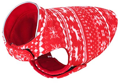 Supvox 2stücke Weihnachtsdruck Hundekostüm Lustige Hundebekleidung Für Pet Party Atmungsaktive Und Hautfreundliche Jacke Geeignet Für Kleine Hunde Wie Chihuahua Und