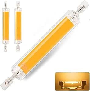 Hsientpe R7S LED 118mm Dimmbar, LED R7S 118mm 20W Ersatz für 200W Halogen Leuchtmittel, R7S LED Stab Naturweiß 4500K 2000LM, Kein Flackern, 360°Abstrahlwinke, 2er Pack