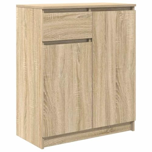 vidaXL Sideboard mit Schublade Sonoma-Eiche 71x35x84 cm Holzwerkstoff