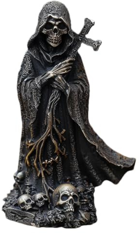 Devil Figurine - Skeleton Gnome Statue | Devils Descent Statue | Halloween Cross Devil Descent Figurine | Sculpture Resin Crafts with Fine Skeleton Texture for Living Room, Work Area, Garden, Bedroo