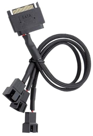 KAHDGSS Cable De Alimentación SATAS Trenzado para Múltiples Maletas 4 Pines Mesas Densidad Envolvente Y Voltaje Estable Salida para PC Construye Accesorio del Enfriamiento La