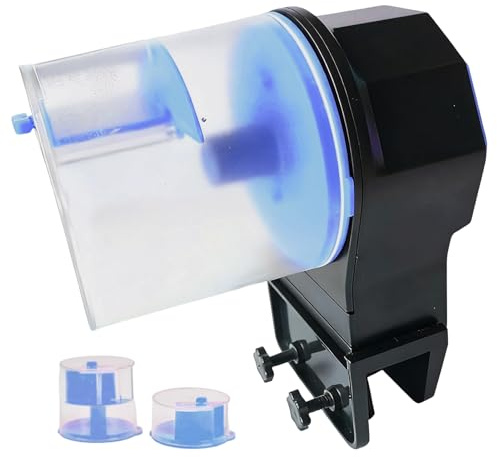 Automatischer Fischfütterer,Futterautomat Batteriebetrieben - Automatische Futterautomaten - Für Aquarium Teich Urlaub Wochenende Haustiere Betta Schildkröte