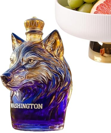 Bouteilles De Vin | Décor Animal En Verre Pour La Maison - Cruche à Vin en Forme de Petit Chien Coloré,Pour Tequila Vodka Brandy Mariage Fête Dîners Anniversaire Vacances Bar