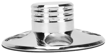 Lazmin112 Stabilisateur de Poids D'enregistrement, qualité Sonore Supérieure, Réducteur de Vibrations pour Plateau Tournant, Stabilisateur de Disque en Aluminium pour Audiophiles (Silver)