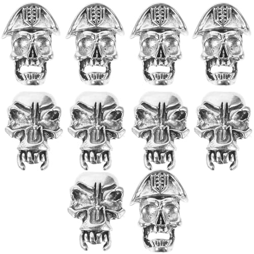 PHENOFICE de Accesorios para Trenzar el Cabello de Aleación 10 Piezas Diseño Retro y Buen Brillo para Uso Diario y Cosplay