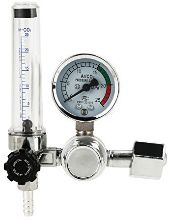 Professional Pressure Reducer, 0-25 MPa Pressure Regulator Welding Argon Co2 MAG/TIG with Flow Meter Water Separator Compressor Water and Oil Separator Filter Regulator