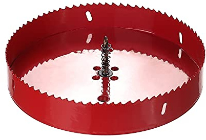 Utoolmart 200 mm Bi-Metall Lochsäge M42 Hochgeschwindigkeitsstahl Lochsägeblatt 25 mm Schnitttiefe Öffner Cutter Bohrer mit dreieckigem Griff für Holzblech Metall Kunststoff Faserplatte