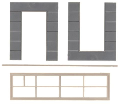 FALLER 2 Wandelemente mit hohem Fenster, Goldbeck