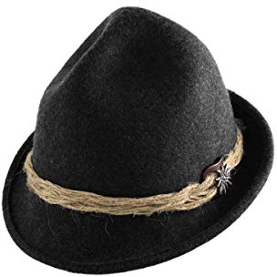 Faustmann Trachtenhut - Edelweiss - braun, anthrazit