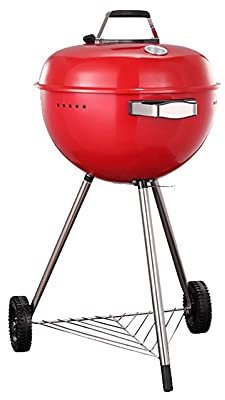 LCRACK BBQ Grill,Vermenschlichen tragbar Abnehmbar Multifunktions Grill Draussen Dauerhaft Stark Holzkohle Grillfeuer (Farbe : Rot)