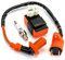 QWORK® Zündspule Zündkerze Zündsystem für GY6 50CC 125CC 150CC Scooter ATV Roller Motorrad Motor Dirt Bike