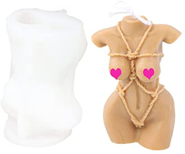 JS MOLD Kerzenform Silikon Frau,Bikini-Körper-Kerzengießform DIY Silikon Gießformen 3D Silikon Kerzenform 3D Frauen Körper Nackte Form Harzguss Selbstgemachte Kunst Körperformen (sm)