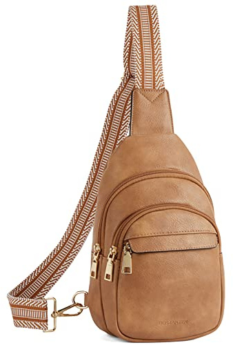 BOSTANTEN Sling Bag for Women Leather Crossbody Bags Fanny Pack for Travel