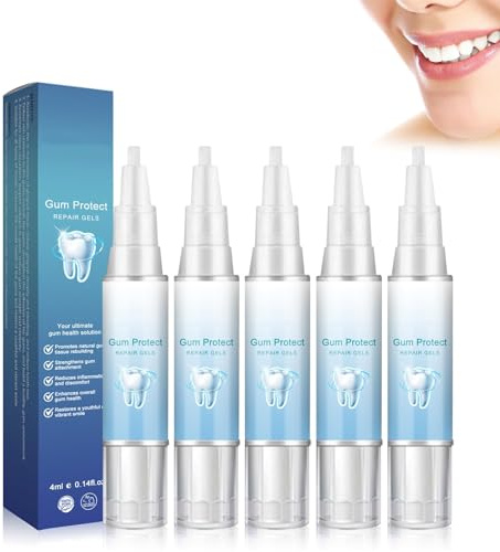 Gel Terapia Escudo Encías,Gel Terapia Escudo Encías y Blanqueamiento, Gel Terapia Encías Dentizen,Bolígrafo Esencia Blanqueamiento Dientes,Limpieza Profunda Encías. (5pcs)