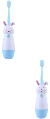 Healvian 2sätze Schallzahnbürste Für Junge Mädchen Ergonomischer Griff Sanfte Cartoon-design Für Jungen Und Mädchen Sorgt Für Spaß Beim Zähneputzen