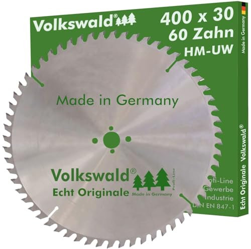 Volkswald ® HM-Sägeblatt UW 400x30mm Z=60 Astrolon Dämmplatten Furnierte Längsschnitte Gipsplatten Hartholz Längsschnitte Hartholz Querschnitte Tischkreissäge Handkreissäge Kapp- Gehrungssäge