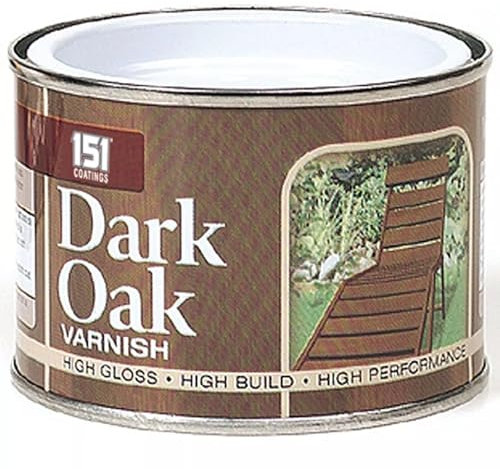 Dark Oak Varnish 180ml - Resin-Based Varnish for Wooden Surfaces - Interior Indoor Exterior Outdoor - All Wood-Work Paint - Protective & Decorative Wood Stain Paint