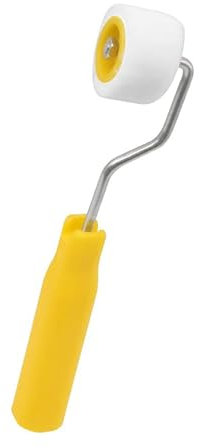 Premium Small Paint Wool Roller Brush Tiny Painting Tool Wool Head, Galvanized Steel and PP Plastic Handle(2 * 18cm)
