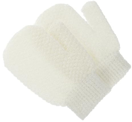 ORFOFE 2pcs Shower Gloves for Body Scrubbing Exfoliating Mittens Rich Foaming for Home Bathing and Skin Cleaning