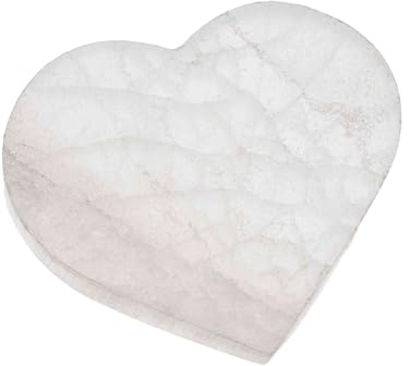 NKlaus Placa de selenita de 9 cm con forma de corazón, 10 piedras curativas de amor, 1 unidad | Para meditación; longitud: 10 cm; ancho: 9 cm; altura: 1,2 cm; peso: 178 g; 10 x 9 cm; piedra de selenita auténtica