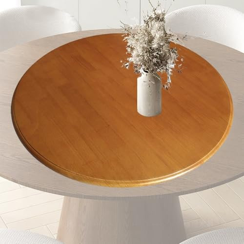 BGBZHMMEE Mesa De Comedor Lazy Susan De Madera De 60/70/80/90/100cm, Plato Redondo para Servir, Muebles Giratorios De 360°, Comida Fácil De Compartir ﻿ ﻿(Teak Wood,120cm/50in)