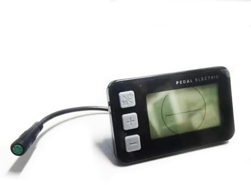 NULKOMMA LCD-529 Electric Ebike LCD Display Meter 48V Ebike Speedometer PEDAL ELECTRIC LCD Speed Control Panel 5-Pin Female Waterproof Connector
