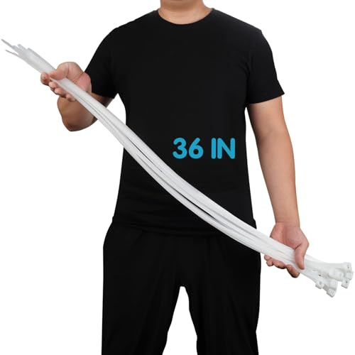 Cable Ties Heavy Duty 920mm×12mm, 60 Pack Industrial 220 lbs Strength