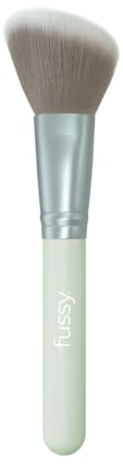 Brocha Biselada para colorete y contorno FUSSY Rostro Pelo Sintético Hipoalergénica Verde 4638
