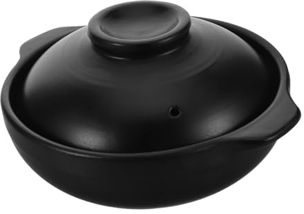 CONGARTENO Casseruola in Terracotta Pentola Per Zuppa in Ceramica Pentola in Ceramica Resistente Al Calore Teglie Da Forno Casseruola Da Cucina