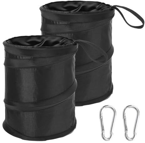 2 Piezas basura plegables para automóvil, Papelera Pequeña para Coche Plegable, Papelera de Coche Impermeable, Bolsa de Basura para Auto, Cubo de Basura Plegable, Papelera para Viajes, Coche, Hogar y