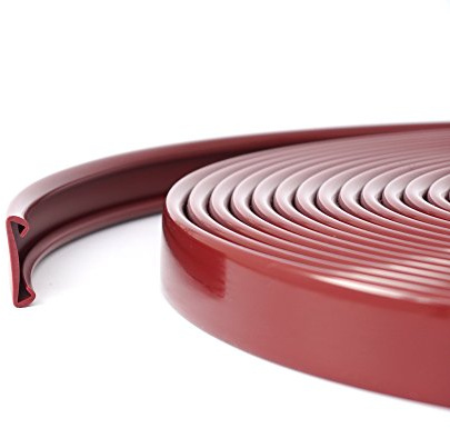 20m PVC Handlauf Treppenhandlauf Kunststoffhandlauf 40x8 mm weinrot