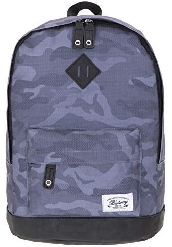 Bestway Rucksack Rocky Mountain Melange Schulrucksack mit Kunstlederboden + Trinkflasche (Camouflage 40190-1728)