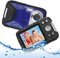 Heegomn Waterproof Digital Camera for Children, Full HD 1080P, 8x Digital Zoom, 16MP Underwater Cam for Teenagers/Beginners (Blue)