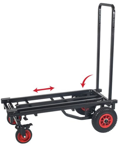 Gator Frameworks Zusammenklappbarer Mehrzweckwagen mit 76,2–132,1 cm Verlängerung und 227 kg Tragfähigkeit. Belastbarkeit (GFW-UTL-CART52)