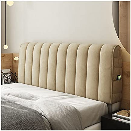 ZZDXW Bett Kopfteil Bezug Bett 180/120/150/200/220cm Dehnbare Bett Kopfteilbezug Boxspringbett All-Inclusive Kopfteile Abdeckung Staubdicht Kopfteilabdeckung Waschbar Bettkopfteil Hussen