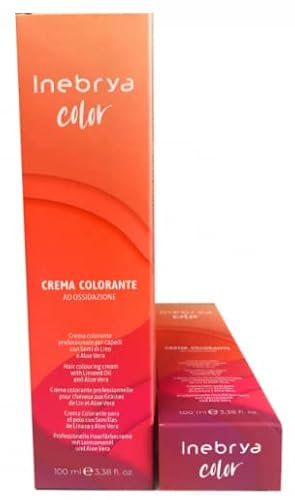 Crema colore permanente per capelli con semi di lino e aloe vera 100ml INEBRYA 6.20 biondo scuro viola cherry