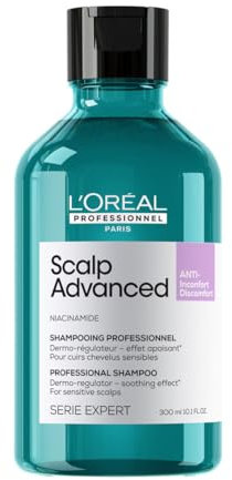 L’Oréal Professionnel Scalp Advanced Anti-Discomfort Shampoo, For Itchy and Dry Scalps, Deep Scalp Treatment, 300ml