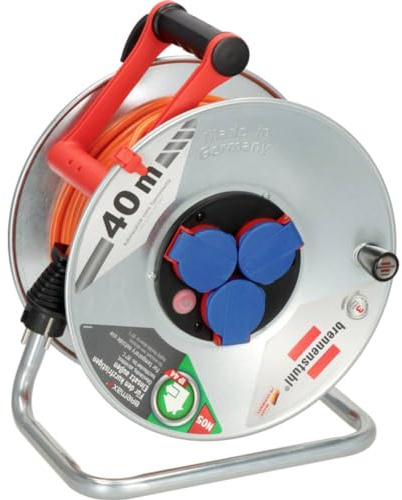 Brennenstuhl 1198750 Kabeltrommel 40m Orange Schutzkontakt-Stecker