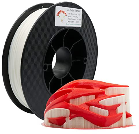 RepRapper Wasserlösliches PVA Filament 1,75 mm PVA 3D Drucker Filament 500g (1,1 lbs) Spule wird Häufig als Trägermaterial Verwendet, Natürlich