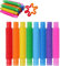 Juguetes Sensoriales de Tubo Elástico, 24 Piezas Juguetes antiestrés de Colores, Juguetes para Aliviar el estrés y la Ansiedad Adecuado para niños y Adultos, Pequeño, CYC19-1