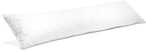 Seitenschläferkissen Memory Foam 40 x 145 cm XXL mit Gel Viscoschaum für Schwangere, Stillkissen, Chronische Poyathrities Schlafkissen Seitenschläfer Erwachsene Orthopädisch Kissen Komfortkissen Fest