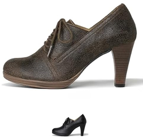 Spieth & Wensky Traditionella skor för kvinnor, traditionella pumps erbjudande 113-D getskinn, sot, 39 EU