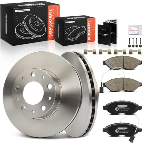 Frankberg Set freni incl. 2x Dischi Freno + 4x Pastiglie dei Freni Anteriore Compatibile con Ducato Furgone 250 Ducato Bus 250 Boxer Bus Jumper Bus Replace# E172301,71773146