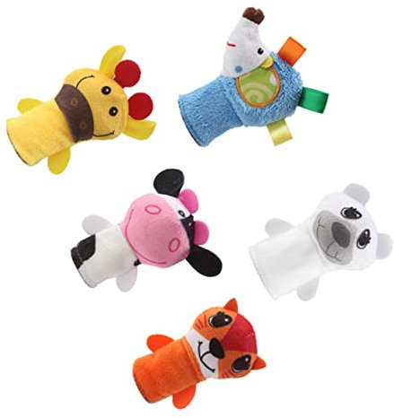 BESTonZON 5stücke Handpuppe Tier aus Plüsch für Junge Mädchen Igel Handpuppe Lernspielzeug Puppenspielzeug für Jungen und Mädchen Interaktives Spielzeug