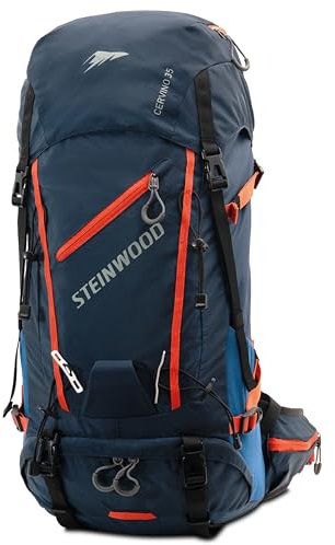 Steinwood Wanderrucksack Herren & Damen 35L - Outdoor-Rucksack, Reiserucksack, Tagesrucksack wasserabweisend mit Regenschutz und Rückenbelüftung