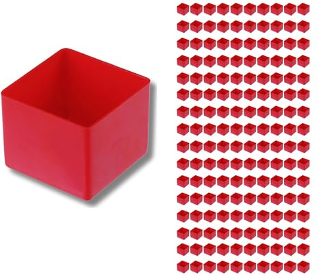 hünersdorff Lot de 160 boîtes de rangement (L x l x H) - 54 x 54 x 45 mm (L x l x H) - Kit pour un équipement individuel des boîtes de rangement, des petites valises, des tiroirs et des armoires -
