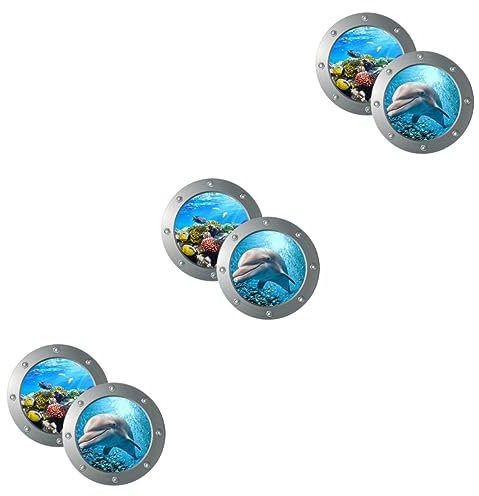 OSALADI 6 Stk Wandaufkleber unter Meer Wandtattoos unter dem Meeresdekor 3D- -Poster tiermotive dekoration schlafzimmer Hintergrund Wandgemälde für Schlafzimmer PVC