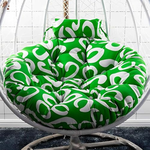 MAYFABD Papasansessel Kissen Sitzkissen Großen Kissen Auflagen Polster Für Indoor Outdoor Garten Stuhlauflage Sessel Hängesschaukel Unabhängiges Design der Kopfstütze,A,105cm